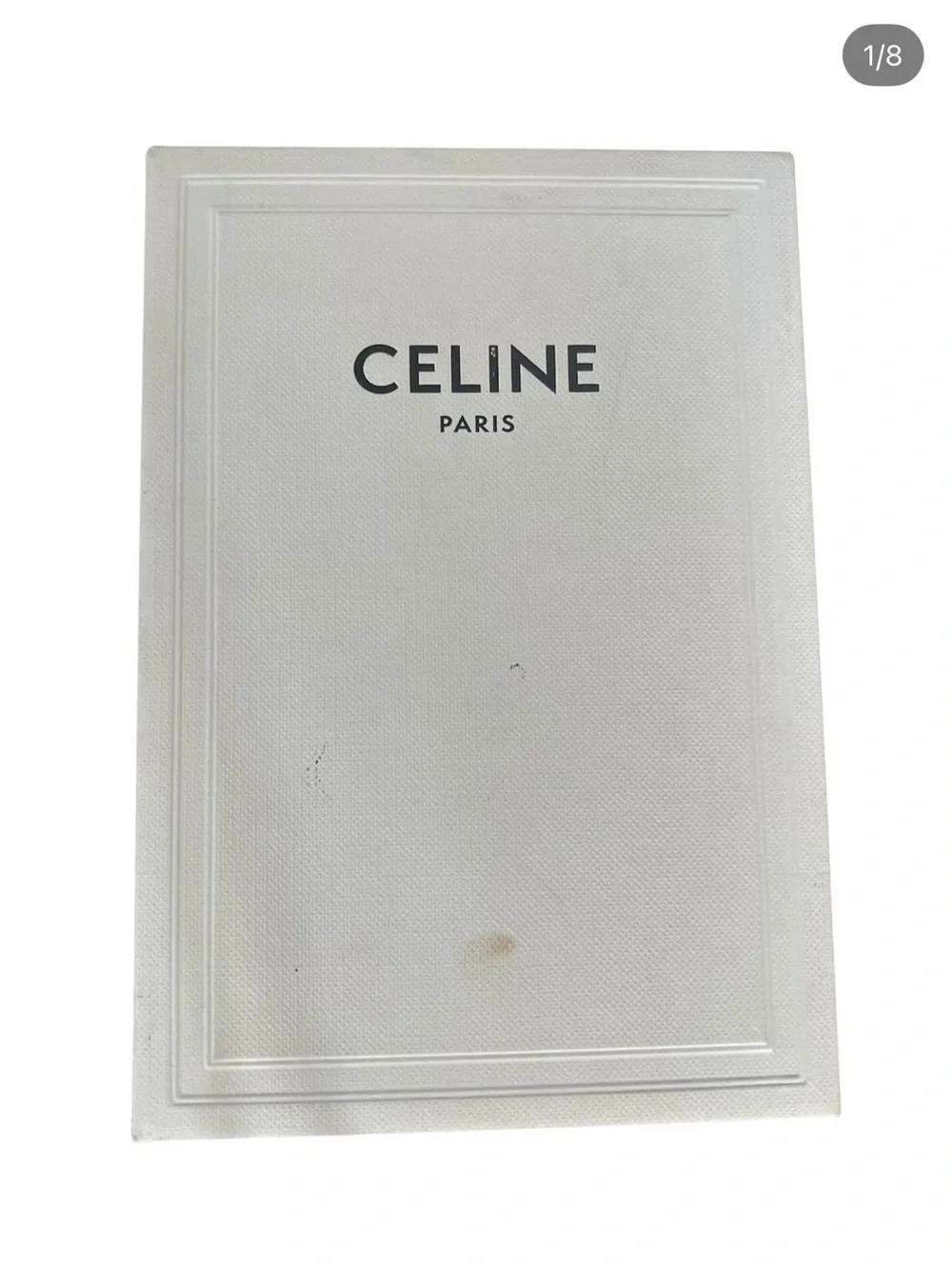 Celine Yellow Pebbled Leather foldable wallet